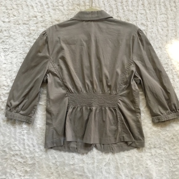 Cato Taupe Blazer size Large 3/4 sleeves - Picture 2 of 7